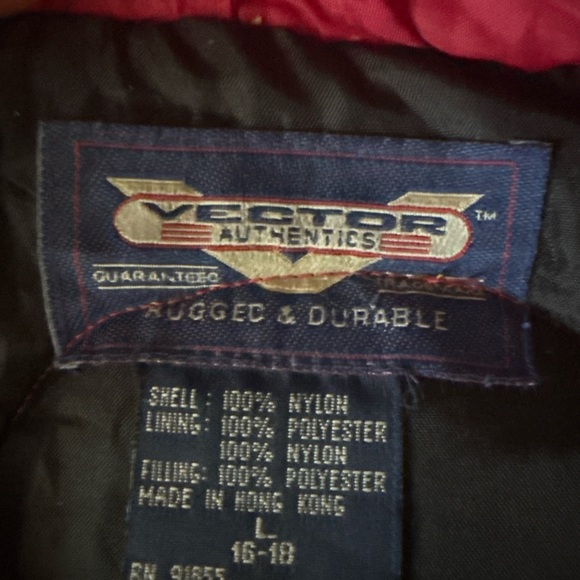 Vintage Vector Red Puffer Vest L Boy Scout Patch Monongahela Laurel Highlands 🔥 - Picture 4 of 7